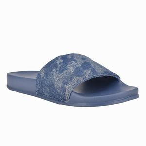 Nine West Sandbar Flat Slides - Blue - Ireland (RY9450763)